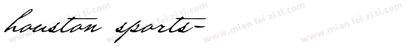 houston sports字体转换